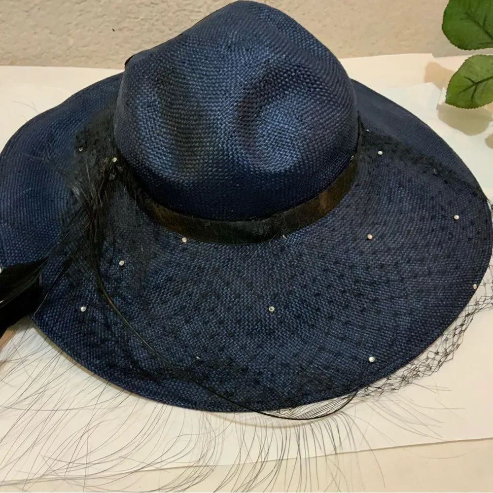 VINTAGE MISS BIERNER HAT in blue